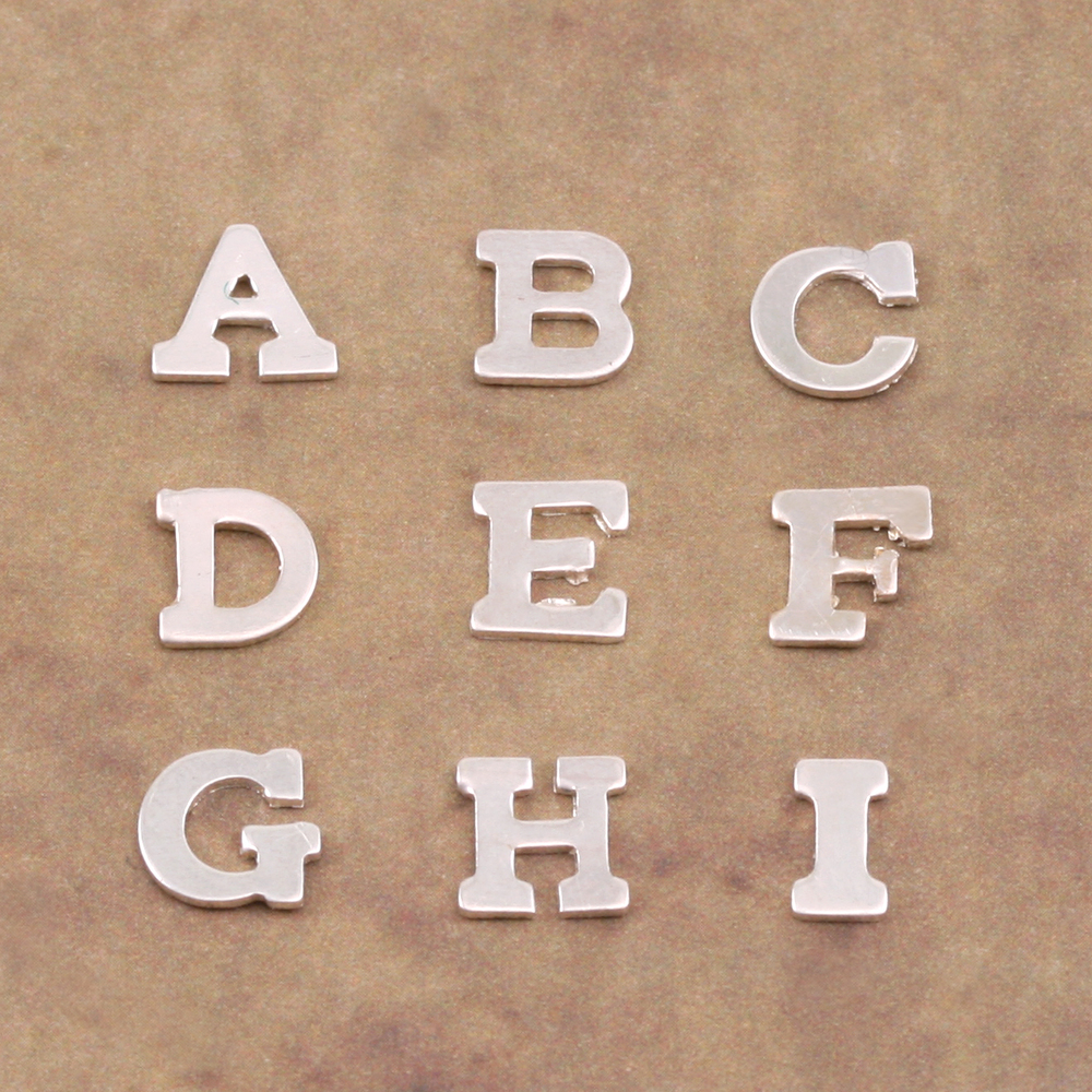 Charms & Solderable Accents Sterling Silver Letter H, 24g